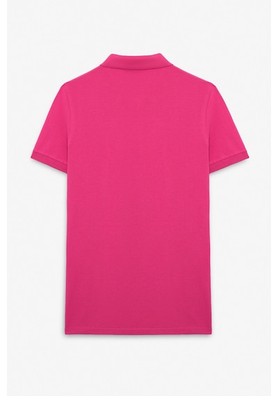 Grimelange Skyloom Erkek %100 Pamuk Kısa Kollu Regular Fit Fuşya Polo Yaka T-shirt Fuşya