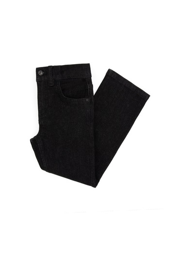 U.S. Polo Assn. Kız Çocuk Siyah Slim Flare Jean Pantolon 50317866-VR046