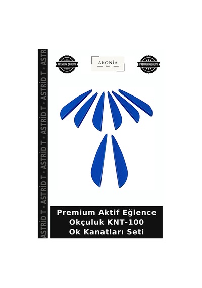 Premium Aktif Eğlence Okçuluk Knt-100 Ok Kanatları Seti