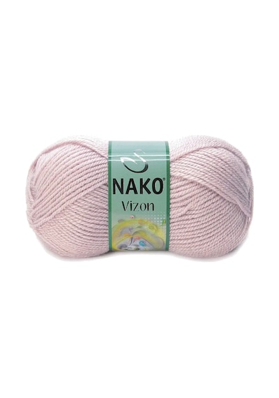 Tedar 5 Adet Vizon Premium Akrilik El Örgü İpi Yünü Renk No:318 Gül Goncası Najmaddin (No:1) 8.5Cm X 10.5 Cm