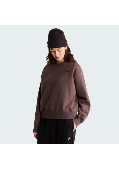 The North Face W Tnf Essentıal Sımple Dome Boxy Os Crew Kadın Sweatshirt Nf0a8hby1oı1 Kahverengi