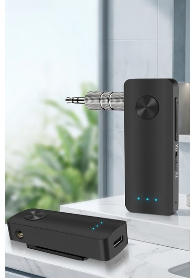 Thentech Oto Teyp Aux Bluetooth Dönüştürücü Adaptör Rx Tx Araç İçi Kablosuz Ses Alıcı Verici