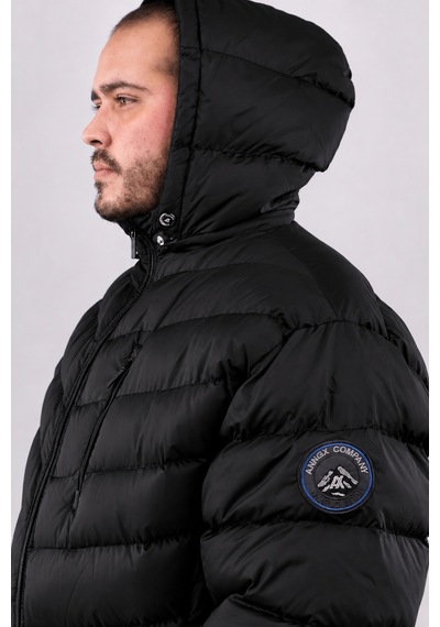 Büyük Beden Erkek 7xl-10xl Kapüşonlu Elyaf Dolgulu Astarlı Fermuarlı Kapitone Şişme Mont Annex Siyah Büyük Beden Erkek 7xl-10xl Kapüşonlu Elyaf Dolgulu Astarlı Fermuarlı Kapitone Şişme Mont Annex Siyah