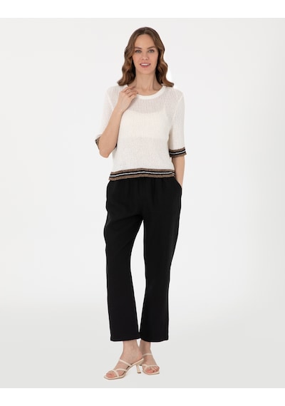 Pierre Cardin Kadın Ekru Kazak /triko 50306558-vr019 Ekru