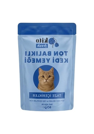 2As Taze İçerikli Ton Balıklı Kedi Yemeği 80 G, Besleyici Seçenek 12 Gri