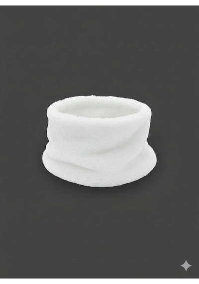 Leiste Kadın Peluş Boyunluk Peluş Boyunluk Welsoft Yılbaşı Hediyesi Isıtıcı Boyunluk Beyaz