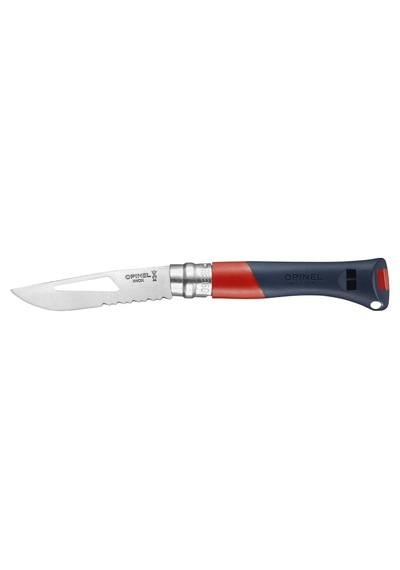Opinel N 9 Ocean Kırmızı Saplı Denizcilik Kamp Çakısı Çok Renkli