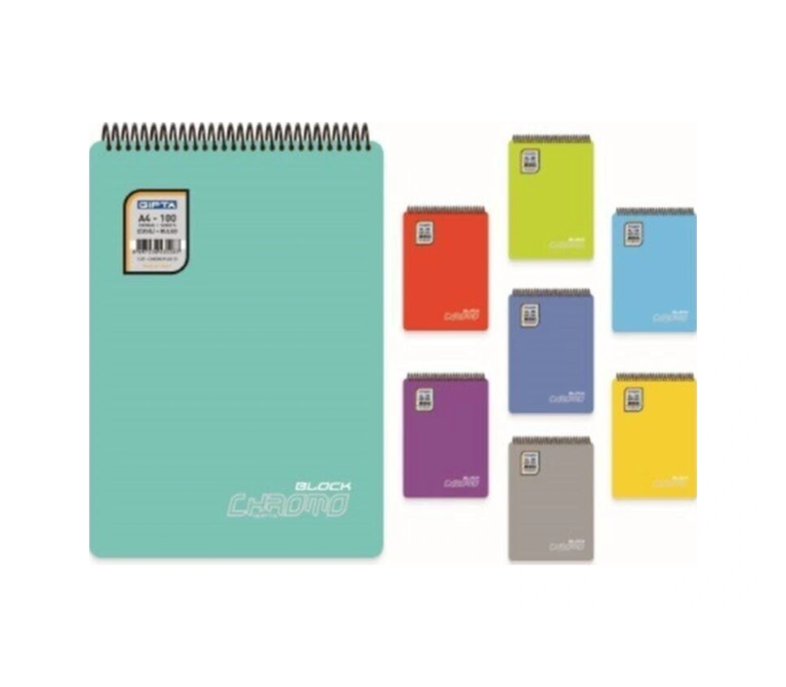 Chromo 4 Adet 80 Yaprak Çizgili Blokenote Defter