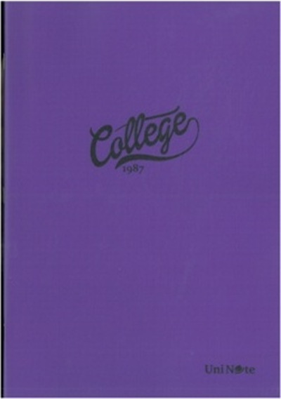 Çınar College Pp. Kap.defter Dikişli A4 60 Yp.kareli Koyu Mor