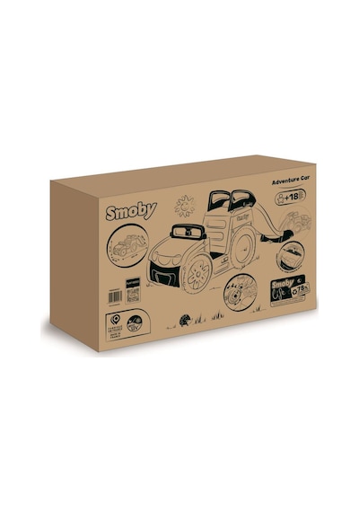 Smoby Life Macera Oyun Arabası, Su Bağlantılı Ve Kaydıraklı 840207 Çok Renkli