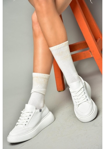Fox Shoes S274048409 Beyaz Kadın Spor Ayakkabı Sneakers Beyaz