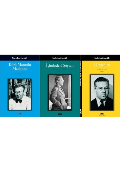 Kürk Mantolu Madonna + İçimizdeki Şeytan+ Değirmen 3 'lü Set Sabahattin Ali Yapı Kredi Yayınları