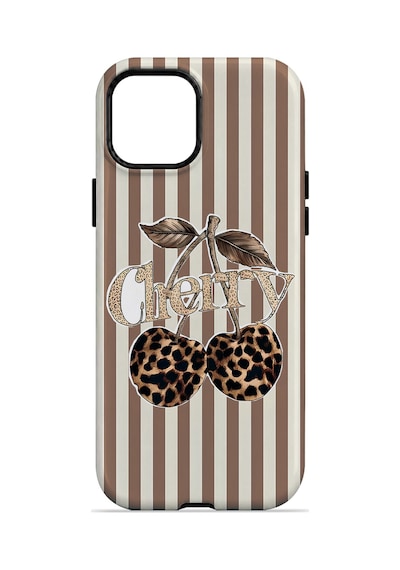 Velvoria Valestra Cherry Leopar Apple iPhone Uyumlu 12 Pro Max Darbe Korumalı Kılıf Valestra Select - Cherry Leopar