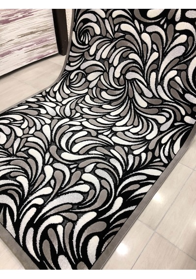 Kaşmir Halı Jade 165X250 Z 012-02 Gri Siyah Beyaz 4 M2 Halı !
