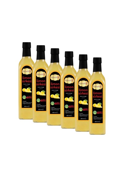Hanzade Bitkisel Limon Sirkesi 6 x 500 ML