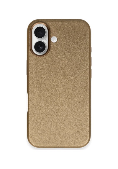 Joko Apple iPhone Uyumlu iPhone 16 Wonder Deri Magsafe Kapak - Bronz Renkli