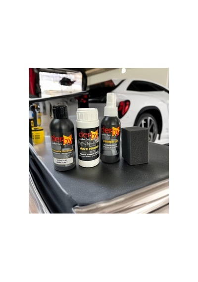 Derby Koyu Gri Oto Torpido Ve Iç Kapı Plastik Aksan Bakım Boyama 4 Lü Set 100 Ml