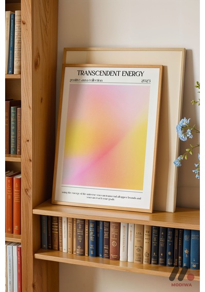 Transcendent Energy Aura, Ahşap Çerçeveli Duvar Tablosu - Kişiye Özel Hediye