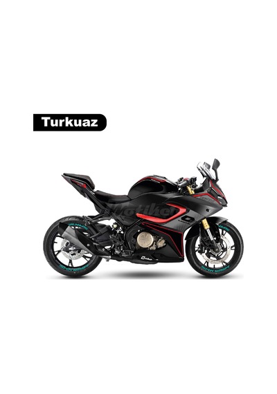 Rks Qj Motor Srk 125r Motosiklet Jant İçi Sticker Etiket Modeli Turkuaz
