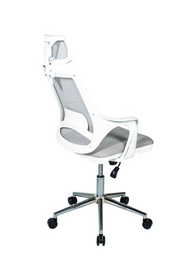 Ofisbazaar Buya Beyaz Fileli Ofis Koltuğu Ergonomik Ve Modern Tasarım Gri Gri