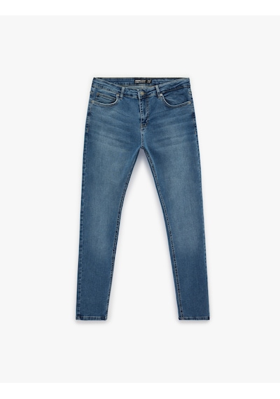 Koton Normal Bel Dar Paça Pamuklu Skinny Fit Jean Pantolon - Michael Jean Açık İndigo 6sam40257nd Açık İndigo