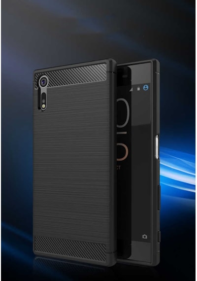 Sony Xperia Xz1 Kılıf Zore Room Silikon Kapak Gri