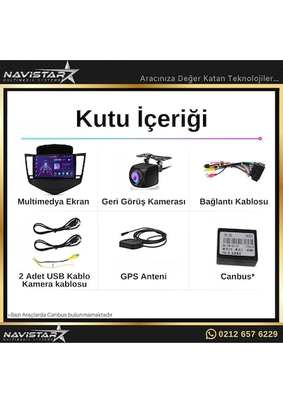 Chevrolet Cruze 2+32gb Kablosuz Carplay 2008-2015 Android 13 Nav