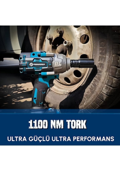 Prohummer Ph305 Yeni Profesyonel Kömürsüz Akülü 88vf Somun Sıkma Sökme Seti - 1100nm