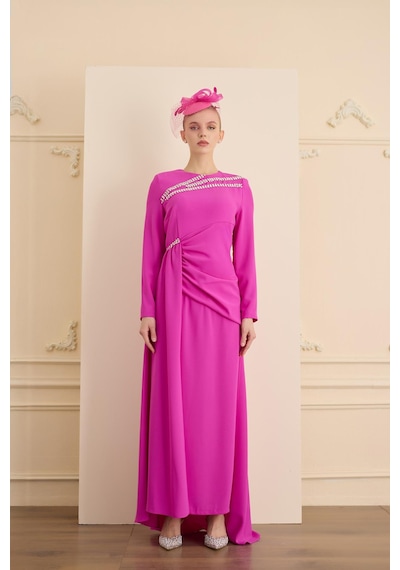 Senna Mıranda Dress Fuşya Fuşya