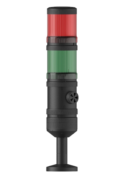 Mesan Ø70 2 Kat Işıklı Kolon Yanıp Sönen Ampul Buzzer Tüp Montaj 24Vdc Ms 439.1.2.24Vdc