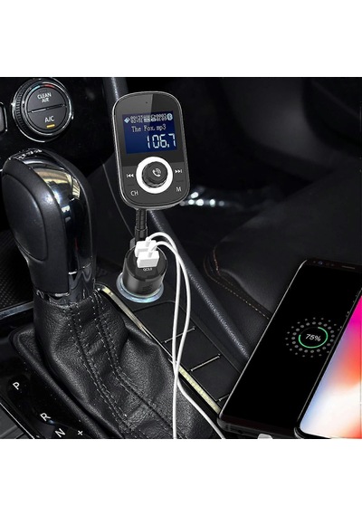Car Mp3 Bluetooth Player Mp3 Player Car Bluetooth Hands-free Fm Bluetooth Transmitter Qc3.0 Car Charger