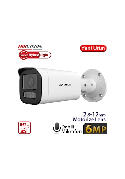 Hıkvısıon Ds-2cd1663g2-lızsu 6mp 2.8-12mm 120db Wdr Dual Lıgth Md Poe Ir Bullet Ip Kam.-50m
