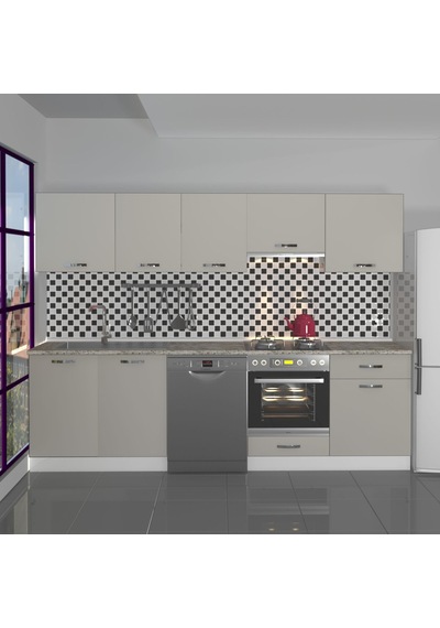 Decoraktiv Elite 280 Ankastre Fırın Modüllü Mdf Hazır Mutfak Dolabı - Tezgah Dahil - Kumtaşı Kum Beji Decoraktiv Elite 280 Ankastre Fırın Modüllü Mdf Hazır Mutfak Dolabı - Tezgah Dahil - Kumtaşı Kum Beji