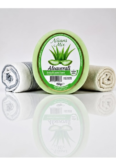 Doğal Handmade Süngerli Sabun, 135 Gr Aloe Vera