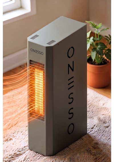 Onesso Pro 4000w Sessiz Elektrikli Fanlı Isıtıcı - 3 Modlu Termostatlı 40m²'ye Kadar Etkili, 2sn Hızlı Isınma, Ev & Ofis & Atölye 2 Yıl li