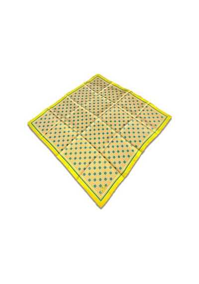 Silk Home Sarı Karma Desen Tivil İpek Eşarp 11424-125