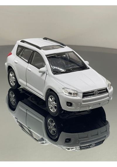 1.36 Ölçek Toyota Rav 4 Metal Oyuncak Araba - Beyaz