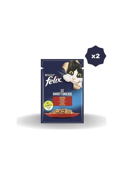 Felix Kedi Yaş Mama Sığır Etli 85 Gr - 2 Adet