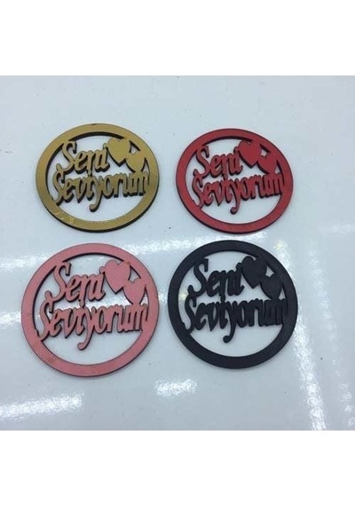 Ahşap Seni Seviyorum Yazısı