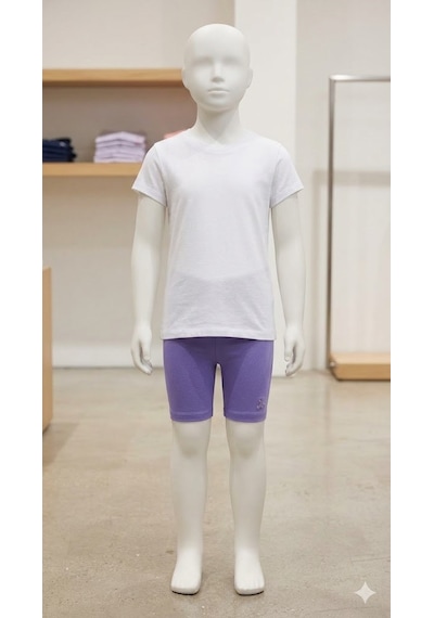 Gap V-bf Bıke Short Mor Kız Çocuk Tayt
