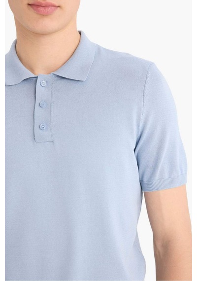 DeFacto Standart Fit Polo Yaka Kısa Kollu Triko Tişört E3241AX25SPBE571 DeFacto Standart Fit Polo Yaka Kısa Kollu Triko Tişört E3241AX25SPBE571