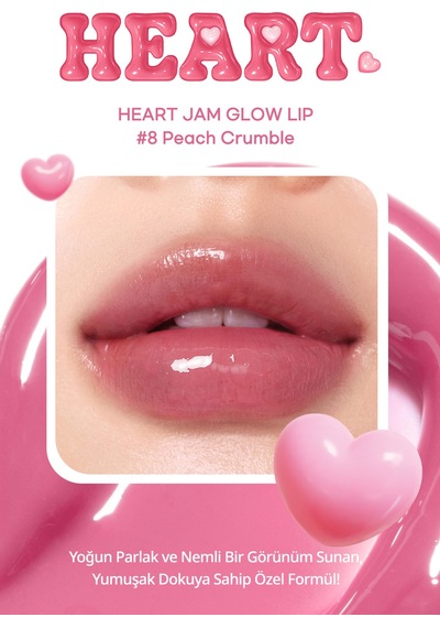 Peripera Heart Jam Glow 8 Peach Crumble Lucky Lottery