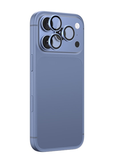 Apple iPhone 18 Pro Max Uyumlu Amazingthing Titan Vision Sapphire Ar Kamera Lens Koruyucu Aparatlı Mavi
