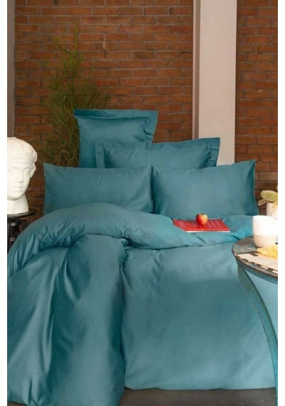 İssimo Ranforce Simply Fitted Çarşaf 200 200 Cm Gümüş Mavi - Mavi