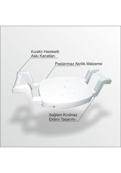 Küvet İçin En Sağlam Kaliteli Paslanmaz Küflenmez Tabure Oturağı
