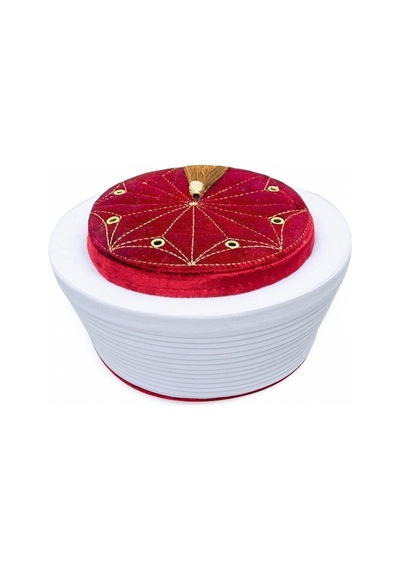 Endülüs İmam Sarığı Bordo Renk-keçe Üstü Cübbe Rengi Kumaş 174 Gr Çok Renkli