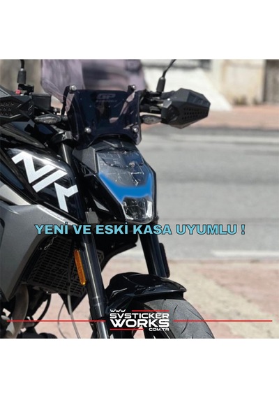 Cfmoto Nk250 Far Sticker 2018-2025 Uyumlu Hazır Far Sticker Kit Mavi
