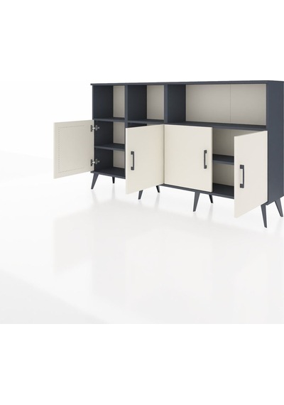 Arges Konsol 6 Raflı 4 Kapaklı 176x30x99 Antrasit-aytaşı/antrasit Aytası/antrasıt - Antrasıt Arges Konsol 6 Raflı 4 Kapaklı 176x30x99 Antrasit-aytaşı/antrasit Aytası/antrasıt - Antrasıt