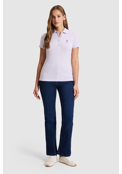 U.s. Polo Assn. Kadın Lila Tişört Basic 50321798-vr034