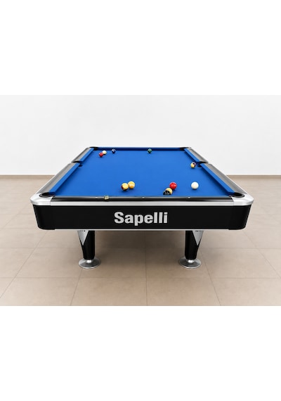 Sapelli Black Silver Profesyonel Amerikan Bilardo Masası,